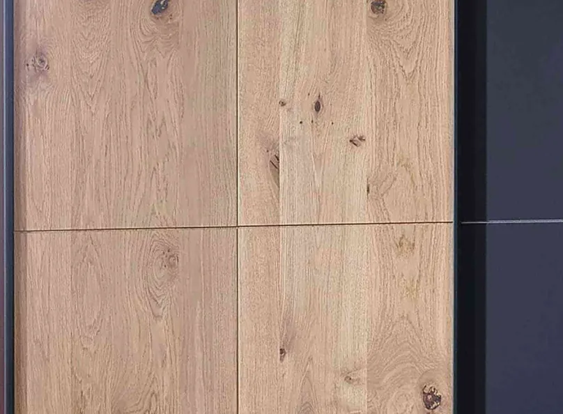 Online Scale Slide Wood Kleiderschrank eiche Schwebebetürenschränke