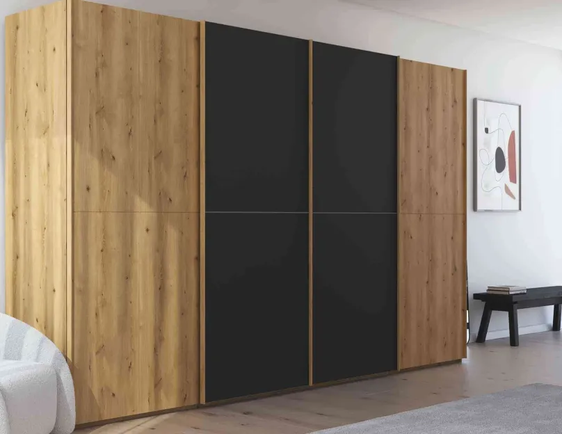 Discount Scale Slide Wood Schwebetürenschrank eiche Schwebebetürenschränke