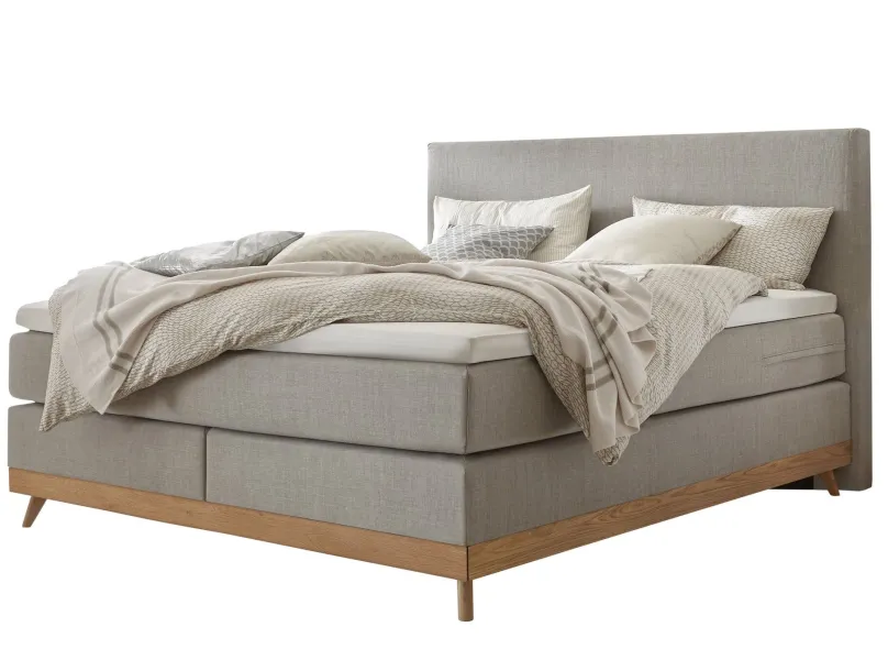 Best Scandia Boxspringbett Leinen Boxspringbett