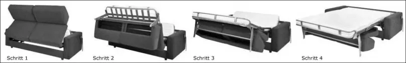 Discount Schlafsofa nach vorn ausziehbar 140x200 Schlafsofa