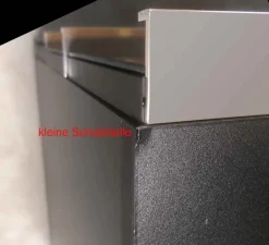 Outlet Shanghai Nachtschrank schwarz Nachtkommode