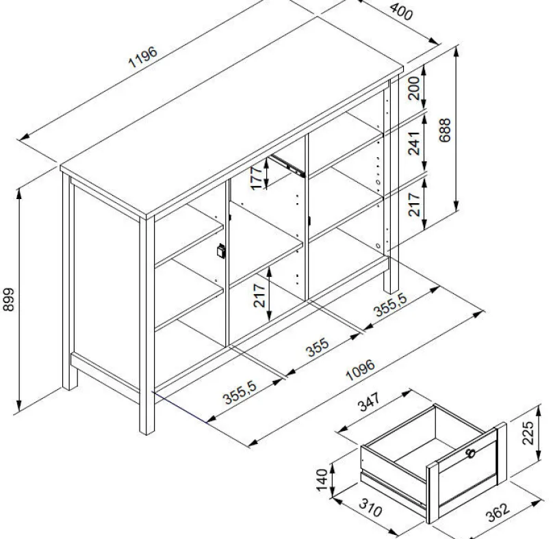 Sale Sideboard weiß Landhaus Sideboards|Anrichten