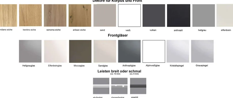 Online Sinfonie Plus Kleiderschrank mit Schubladen Drehtürenschränke