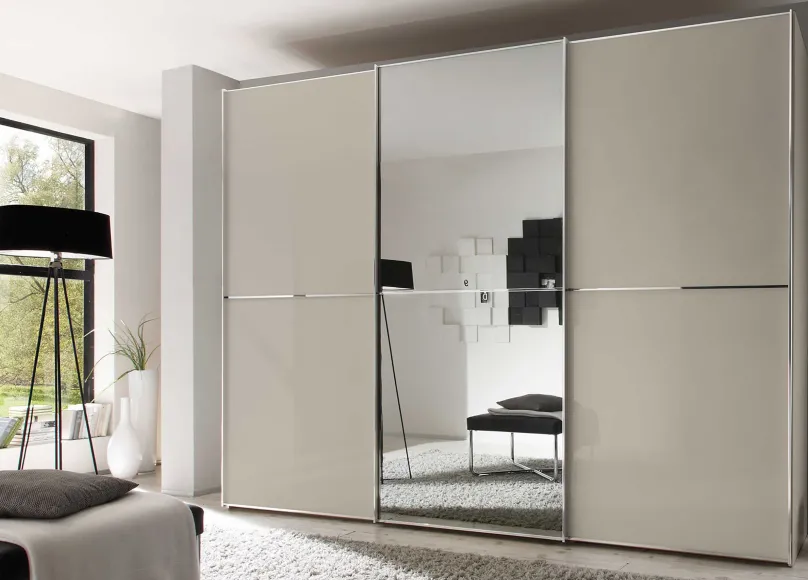 New Sinfonie Plus Schiebeschrank mit Spiegel Schwebebetürenschränke