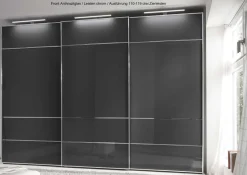 Best Sinfonie Plus Schwebetürenschrank mit Glastüren Schwebebetürenschränke