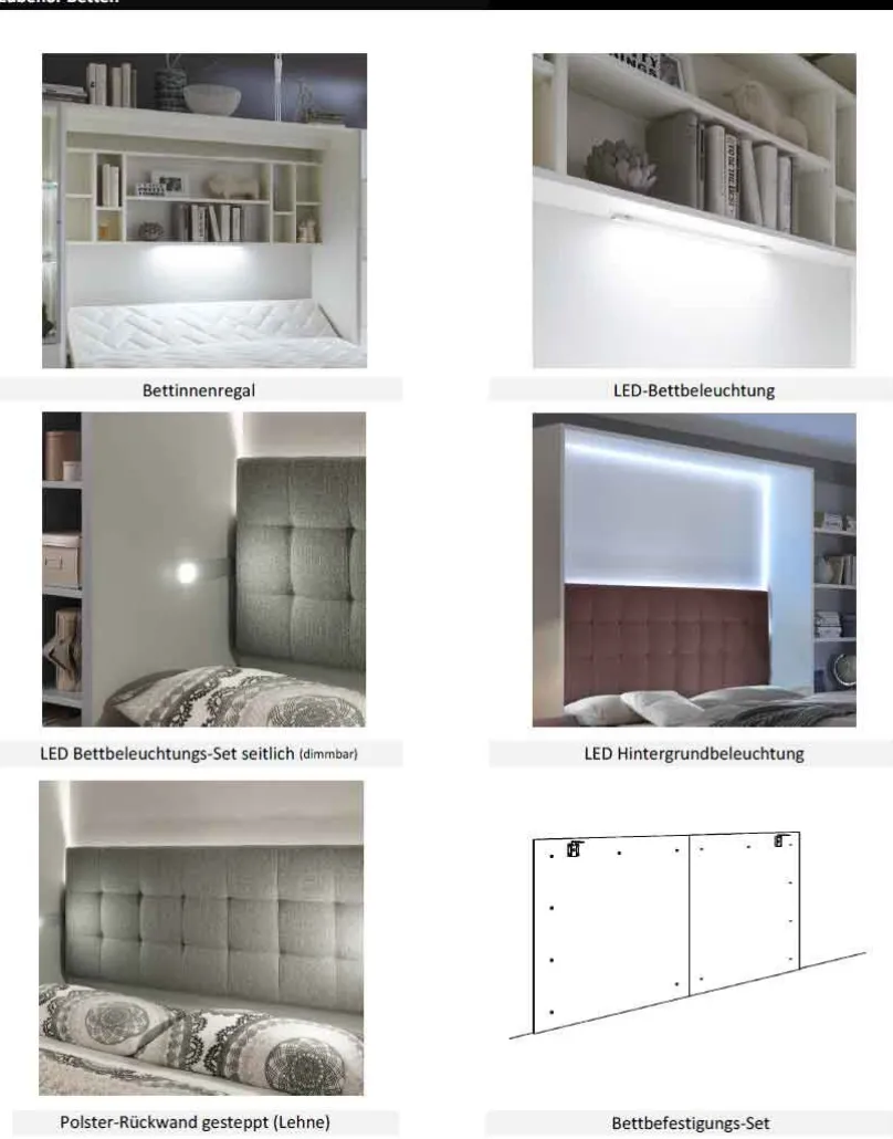 Best Smart & Clever Querklappbett 90x200 Schrankbett