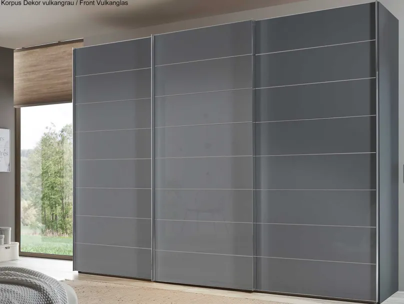 Hot Sonate Como Kleiderschrank 400 cm breit Schwebebetürenschränke