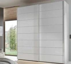 Clearance Sonate Como Kleiderschrank Glasfront B200 cm Schwebebetürenschränke