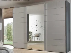 Discount Sonate Como Kleiderschrank mit Spiegel B400 cm Schwebebetürenschränke