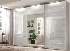 Discount Sonate Como Kleiderschrank mit Spiegel B336 cm Schwebebetürenschränke