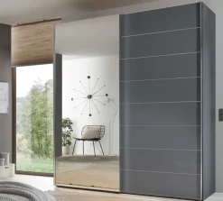 Best Sonate Como Kleiderschrank mit Spiegel B188 cm Schwebebetürenschränke