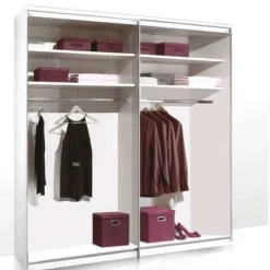 New Sonate Como Schwebetürenschrank mit Spiegel B200 cm Schwebebetürenschränke