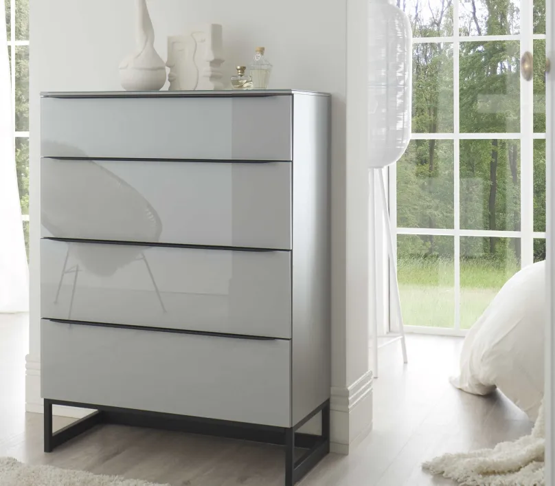 Online Sonate Kommode mit Glas Schublade Schubladenkommode