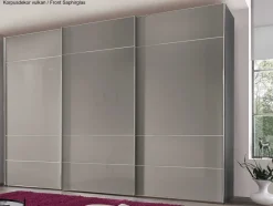 Hot Sonate Lucca Glas Kleiderschrank B373 cm Schwebebetürenschränke