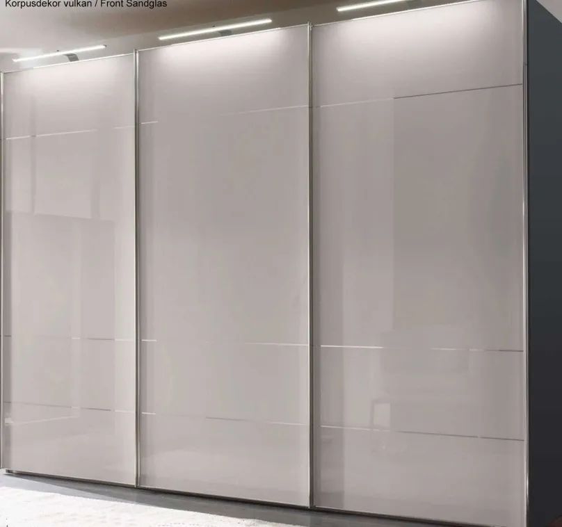 Online Sonate Lucca Schrank mit Glastüren B336 cm Schwebebetürenschränke