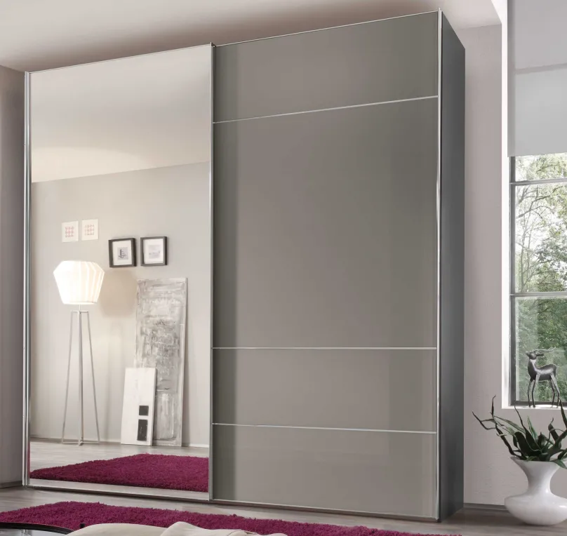 Hot Sonate Lucca Schrank mit Spiegel B188 cm Schwebebetürenschränke