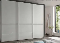 Clearance Sonate Pesaro Kleiderschrank Glastüren B400 cm Schwebebetürenschränke