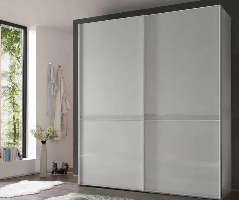 Online Sonate Pesaro Schrank mit Glastüren B200 cm Schwebebetürenschränke