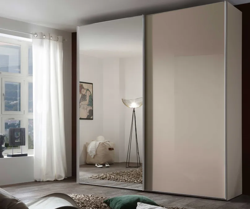 Outlet Sonate Rom Schwebetürenschrank Spiegeltüren B225 cm Schwebebetürenschränke