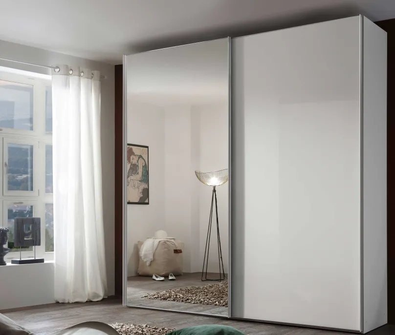 Outlet Sonate Rom Schwebetürenschrank Spiegeltüren B225 cm Schwebebetürenschränke