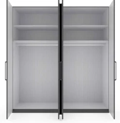 Split Kleiderschrank Parsolglas Drehtürenschränke