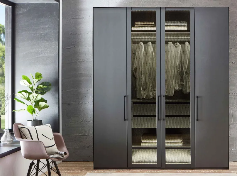 Split Kleiderschrank Parsolglas Drehtürenschränke