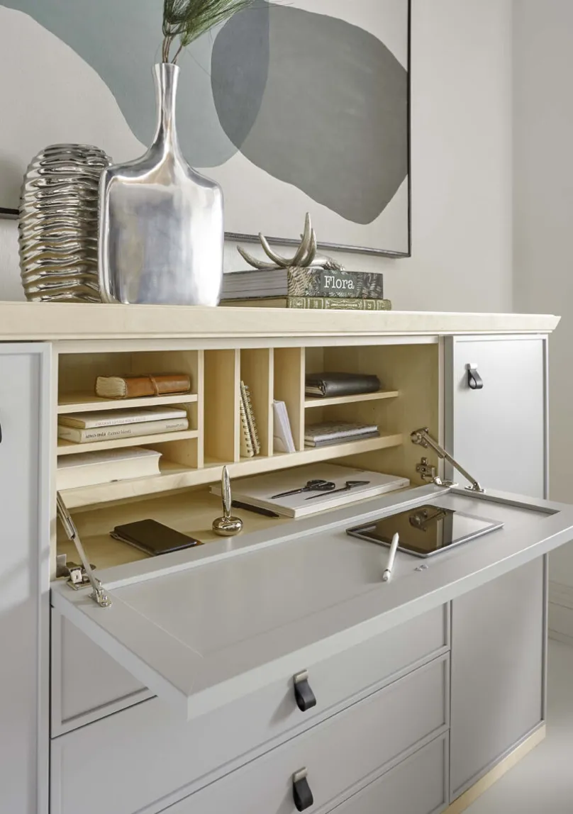 Square Sideboard mit Schreibtisch Highboards|Anrichten