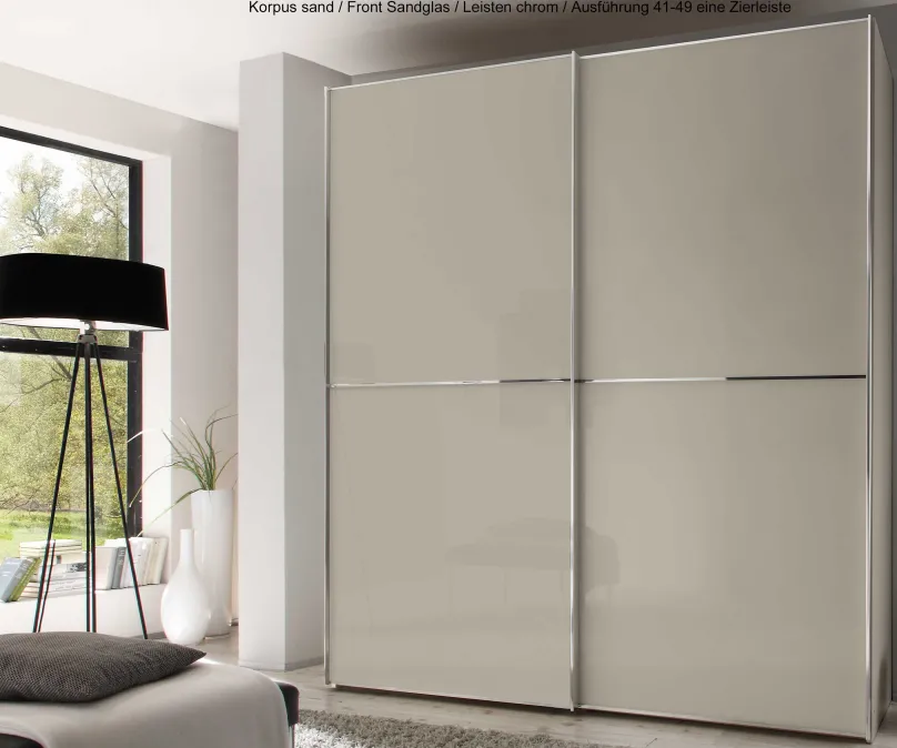 Outlet Staud Schwebetürenschrank Sinfonie Plus Glasfront Schwebebetürenschränke