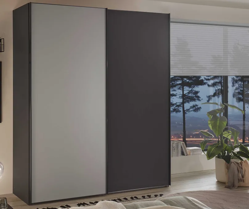 New Staud Sinfonie Plus Kleiderschrank eiche Schwebebetürenschränke