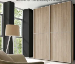 New Staud Sinfonie Plus Kleiderschrank eiche Schwebebetürenschränke