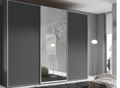 New Staud Sinfonie Plus Kleiderschrank mit Spiegel Schwebebetürenschränke