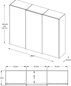New Staud Sinfonie Plus Schwebetürenschrank Schwebebetürenschränke