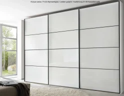 Staud Sinfonie Plus weisser Schwebetürenschrank Schwebebetürenschränke