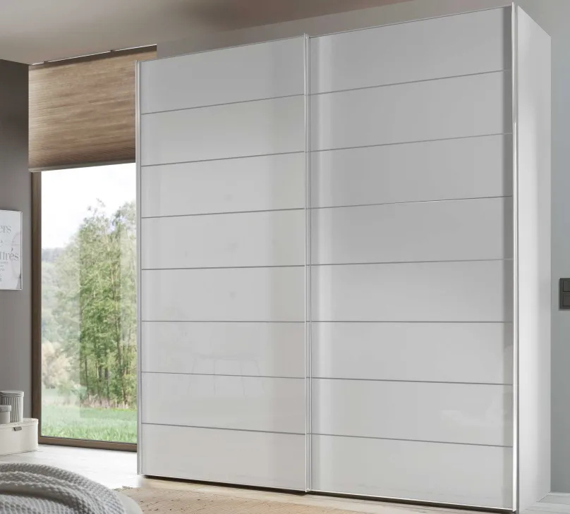 Discount Staud Sonate Como Kleiderschrank Glas B225 cm Schwebebetürenschränke