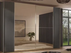 New Staud Sonett Kleiderschrank mit Spiegel Schwebebetürenschränke