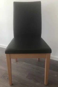 New Stuhl Kunstleder braun Stühle|Polsterstühle