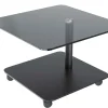 Thales Glas Beistelltisch mit Rollen Beistelltische