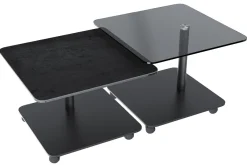 Outlet Thales Tisch mit Rollen 60x60 Beistelltische