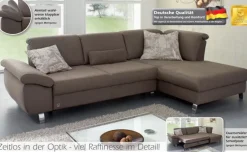 Hot Time Ecksofa mit Sitztiefenverstellung Schlafsofa|Ecksofas