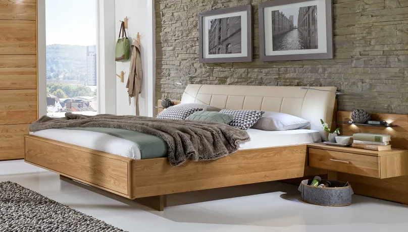 Discount Toledo Bett mit Polsterkopfteil Klassisches Bettgestell