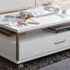 Trento Couchtisch weiß mit Schublade Couchtische