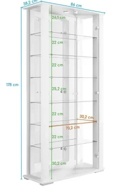 Verschließbare Vitrine Vitrinen|Glasvitrinen