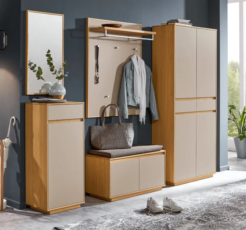Online V100 Flurgarderobe mit Sitzbank Garderobenset