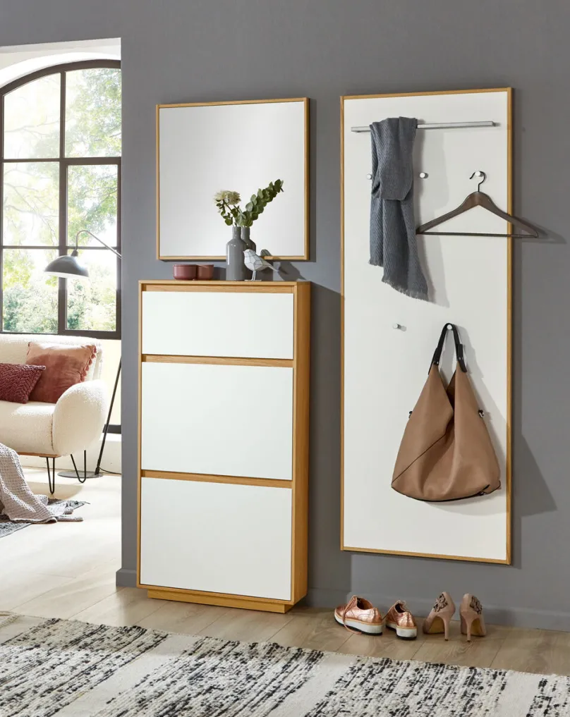 Outlet V100 Garderobe für kleinen Flur Garderobenset