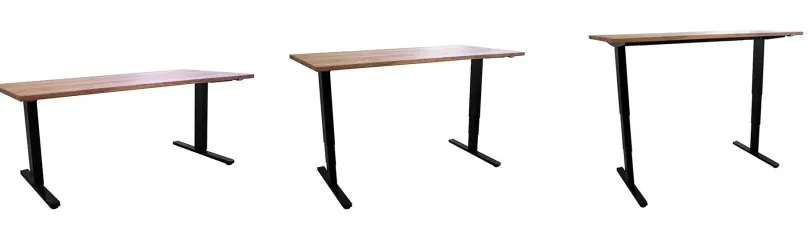 Sale Woodpower Schreibtisch höhenverstellbar mit massiver Tischplatte wildeiche Schreibtische