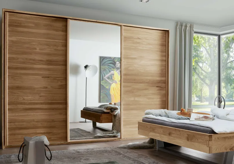 Discount Woodside Kleiderschrank Massivholz Schwebetür Schwebebetürenschränke